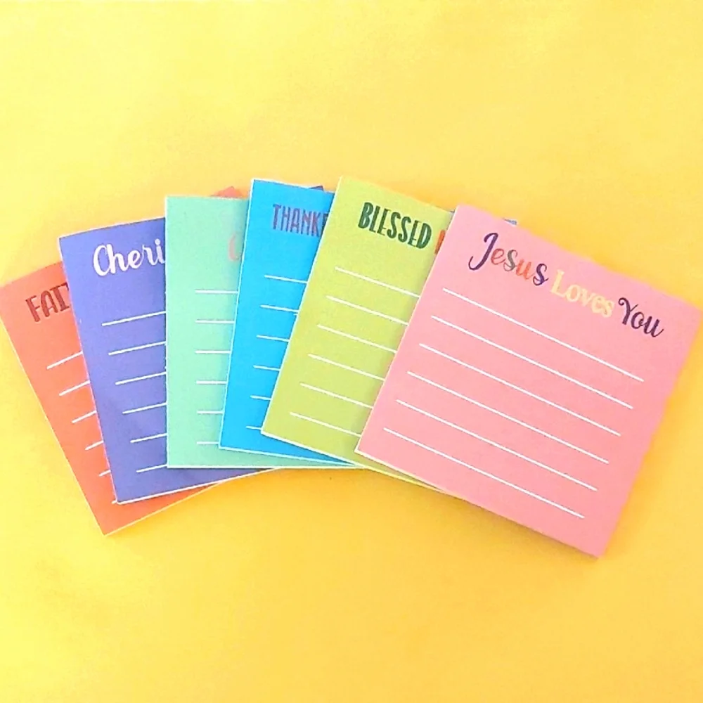 Inspirational Colorful Notepads Set of 6 (302)